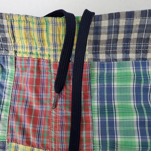 Vintage Ralph Lauren Polo Sport Patchwork Swim Shorts Trunks Mens Sz L Vtg - Picture 6 of 11